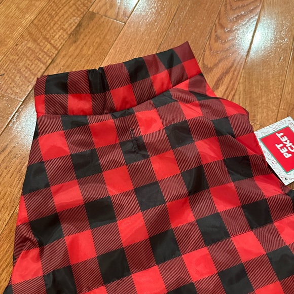 Buffalo Plaid Red and Black Dog Jacket - Picture 8 of 9